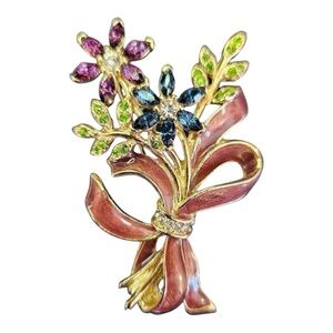 Vintage Monet brooch bouquet of flowers Women’s costume jewelry